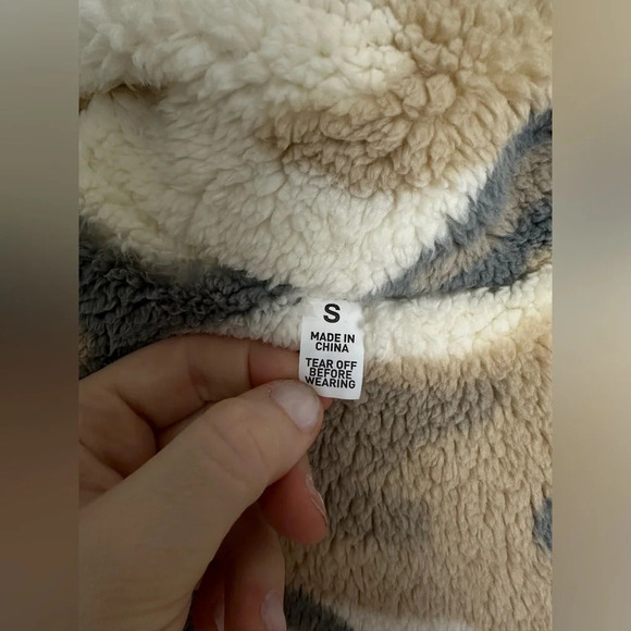 Reversible Free Country Taupe Camo Zip Vest Size Small #1429 - Picture 5 of 6